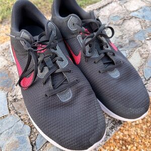 Nike Black and Red Sneakers